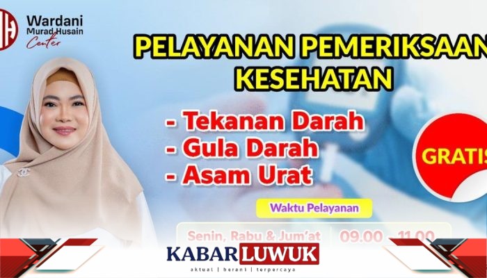 Layanan Kesehatan Gratis dari Wakil Ketua DPRD Banggai, Wardani Murad Ajak Warga Peduli Kesehatan