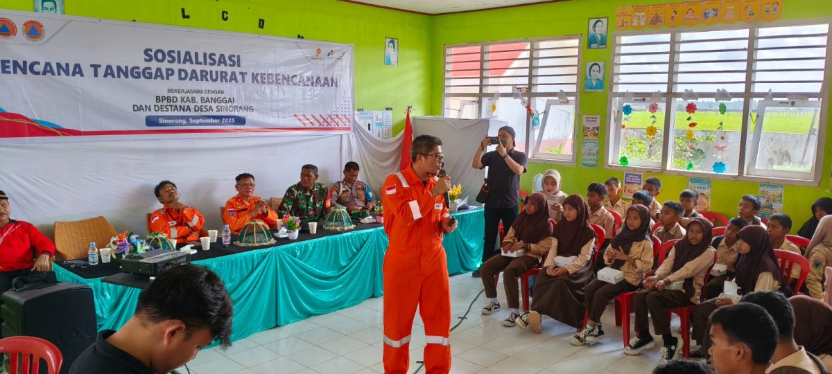JOB Tomori Gelar Sosialisasi Tanggap Darurat Kebencanaan di Desa Sinorang