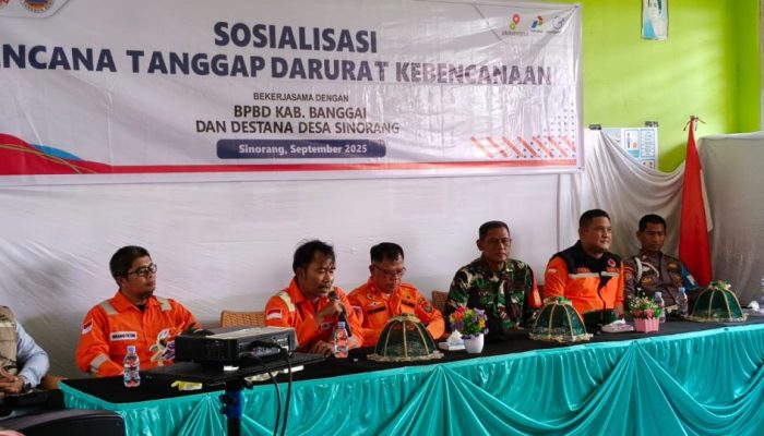 JOB Tomori Gelar Sosialisasi Tanggap Darurat Kebencanaan di Desa Sinorang