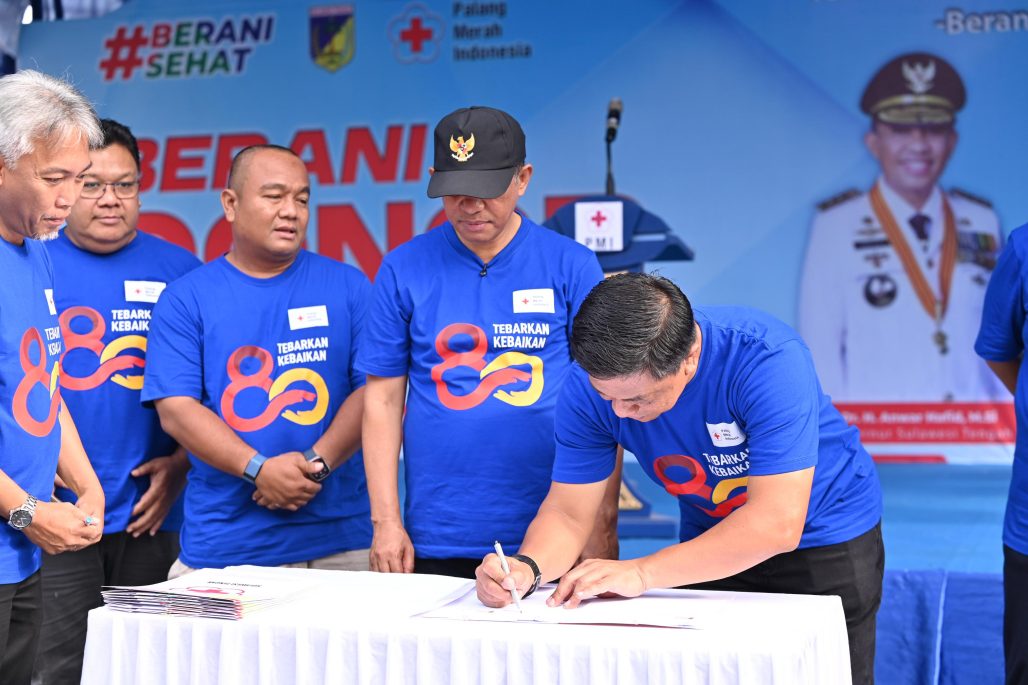 Gubernur Anwar Hafid Launching Program “Berani Donor Darah” di Momentum HUT ke 80 PMI