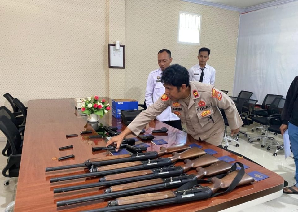 Lapas Luwuk Miliki Senjata Api, Polres Banggai Lakukan Pengecekan Rutin