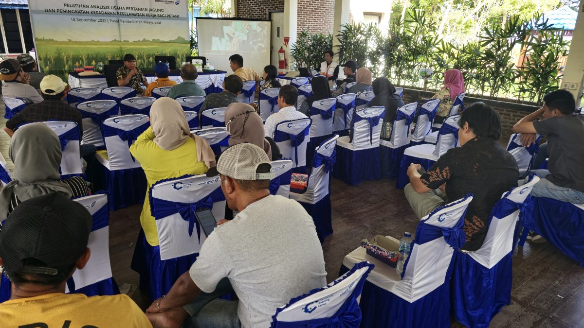 DSLNG Gelar Pelatihan Analisis Usaha Pertanian Jagung dan Kesadaran Keselamatan Petani