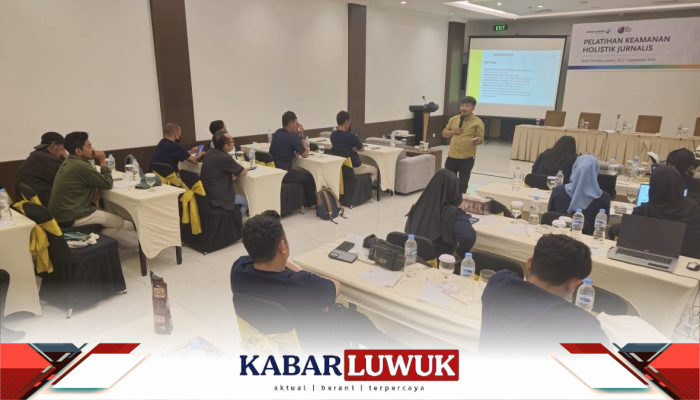 Peduli Keselamatan Jurnalis, DSLNG bersama AJI Palu Gelar Pelatihan Keamanan Holistik