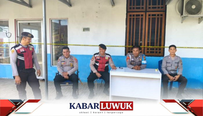 Personel Polsek Tinangkung Jaga Dapur SPPG Tinangkung Pasca Insiden Dugaan Keracunan Massal
