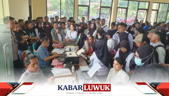 Antrean SKCK PPPK Membeludak, Polres Banggai Siapkan 11 Operator dan Tambah Jam Operasional