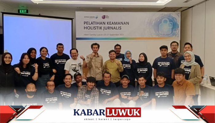 AJI Palu dan DSLNG Gelar Pelatihan Keamanan Holistik Jurnalis