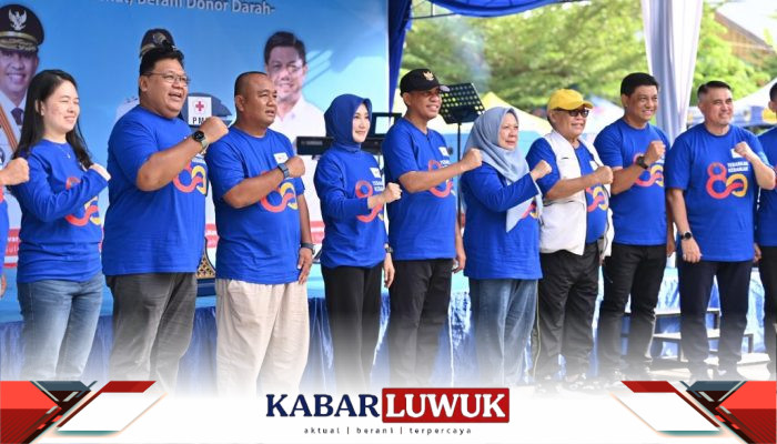 Gubernur Anwar Hafid Launching Program “Berani Donor Darah” di Momentum HUT ke 80 PMI