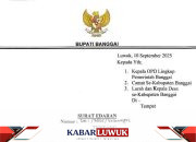 Bupati Banggai Terbitkan Surat Edaran Pengendalian Kondisi Sosial Politik