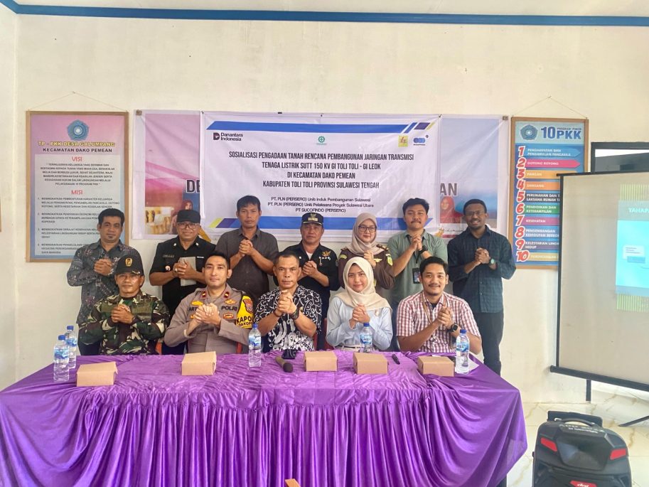 Sosialisasi Pembangunan SUTT 150 kV Tolitoli-Leok Disambut Baik Masyarakat : Interkoneksi Sulawesi Kian Dekat
