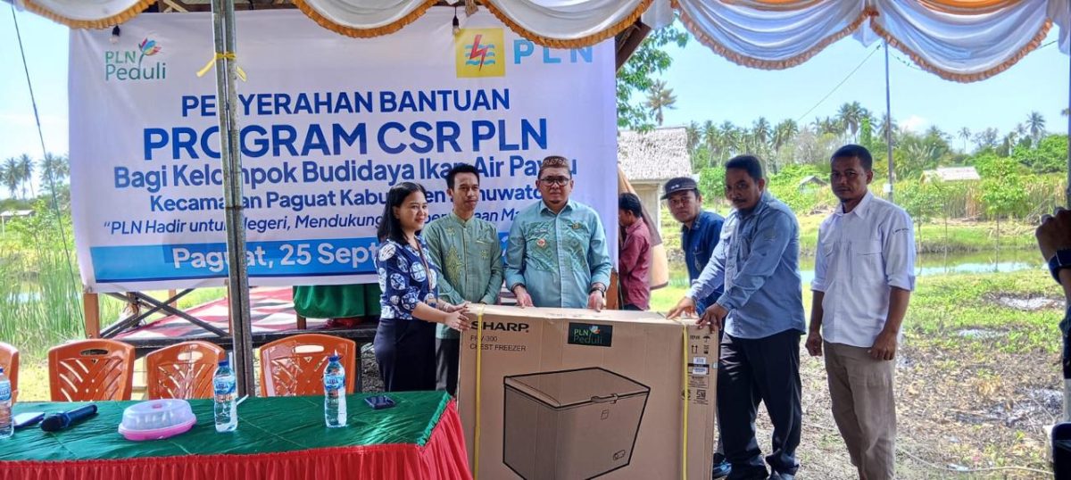 Dorong Ekonomi Pesisir, PLN UIP Sulawesi salurkan bantuan Budidaya Ikan Air Payau di Pohuwato