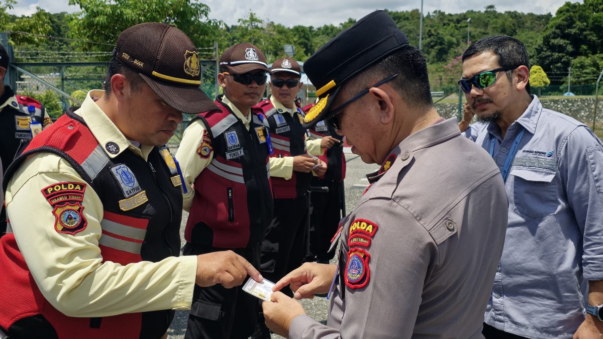 Pastikan Standar Pengamanan, Polda Sulteng Laksanakan Kunjungan Pembinaan Satpam di Kilang DSLNG