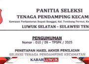 25 Pendamping Kecamatan Resmi Ditetapkan, Satu Peserta Terindikasi Partai Politik