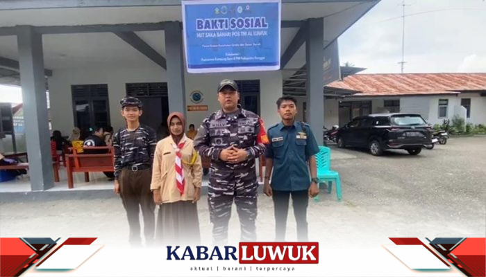 POS AL Luwuk Bersama Saka Bahari Banggai Gelar Baksos dan Bakkes