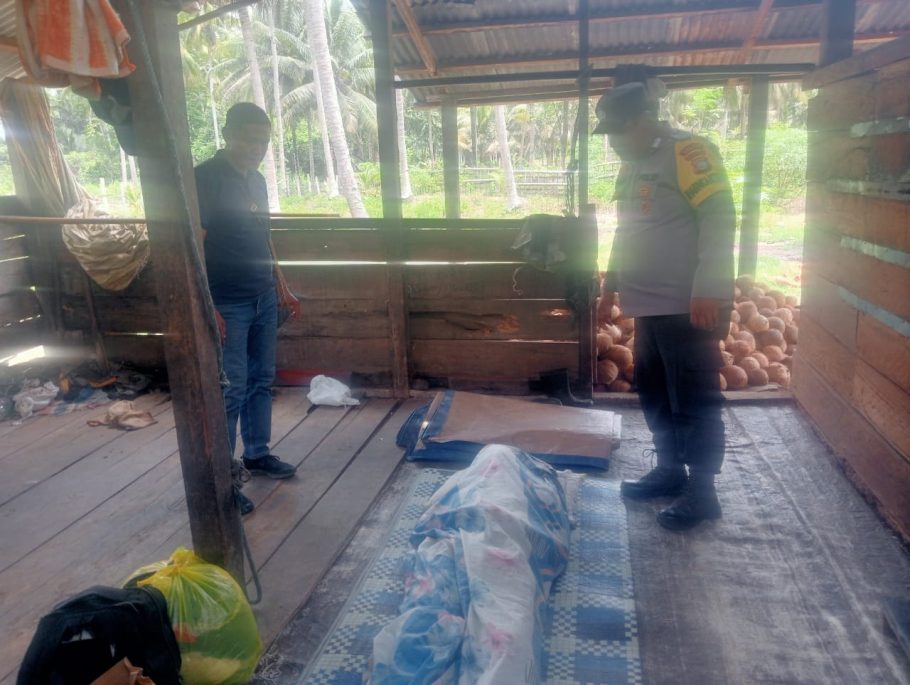 Polsek Pagimana Lakukan Pemeriksaan TKP Penemuan Mayat di Siuna