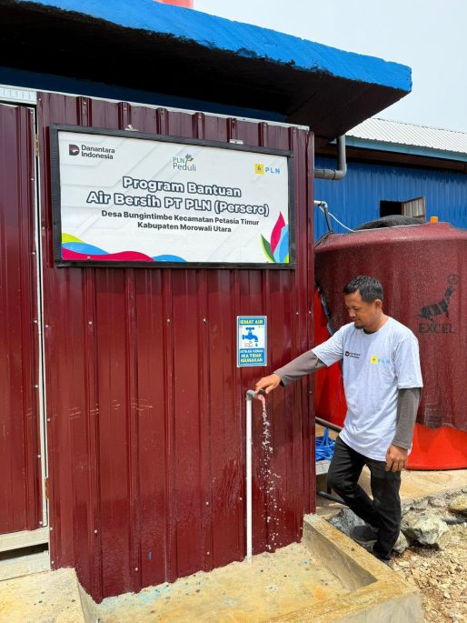 PLN UIP Sulawesi Hadirkan Sumber Air Bersih untuk Dukung Kesejahteraan Masyarakat Morowali Utara