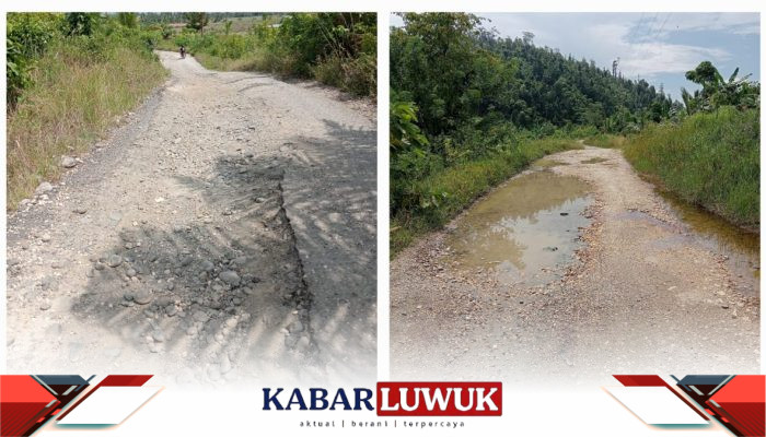 Warga Keluhkan Jalan Rusak Parah Menuju DesaTompotika Makmur