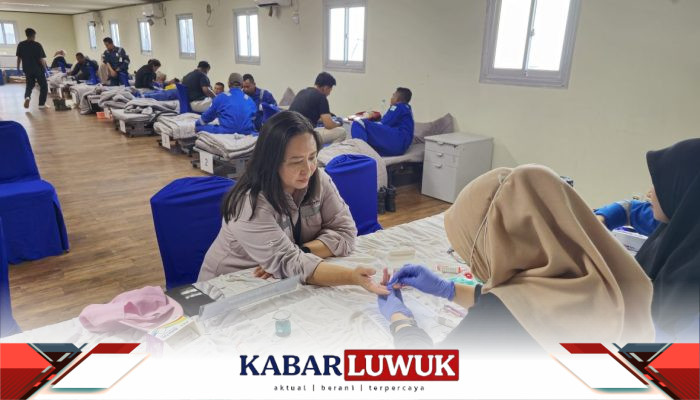 DSLNG Gelar Aksi Donor Darah, Sumbangkan 250 Kantong untuk PMI Banggai