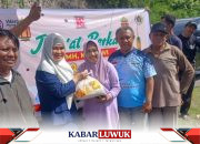 KonferKab PWI Banggai Diwarnai Aksi Tanam Pohon dan Bagi Sembako