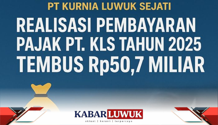 Realisasi Pembayaran Pajak PT. KLS Tahun 2025 Tembus Rp50,7 Miliar