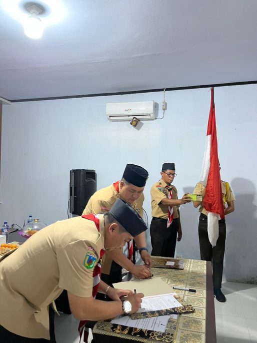 Danposal Luwuk Dikukuhkan Jadi Majelis Pembimbing Pengurus Saka Pramuka Bahari Banggai
