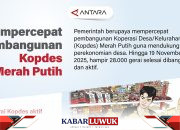 Mempercepat pembangunan Kopdes Merah Putih
