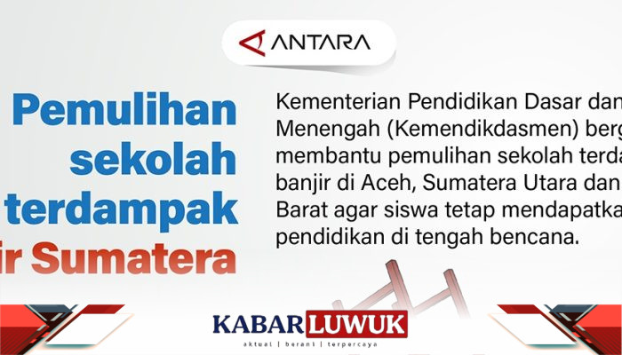 Pemulihan sekolah terdampak banjir Sumatera