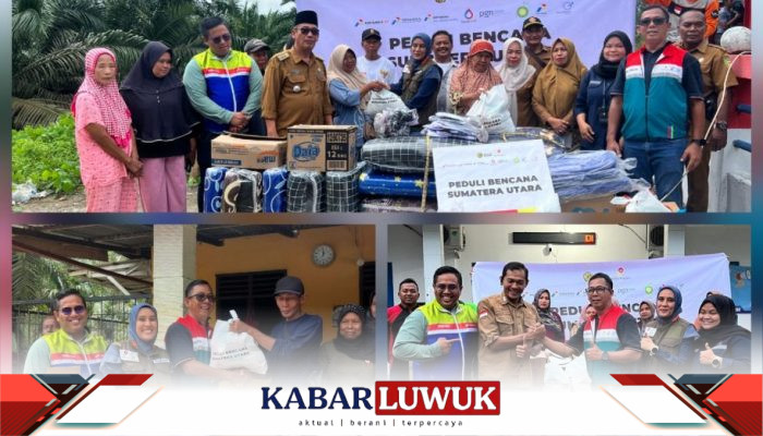 JOB Tomori-SKK Migas Salurkan Bantuan Kemanusiaan Bagi Korban Banjir dan Longsor di Sumut