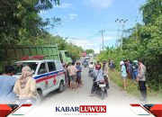 Guru Asal Toili Barat Tewas Ditabrak Truk Gagal Nanjak, Polsek Batui Amankan TKP