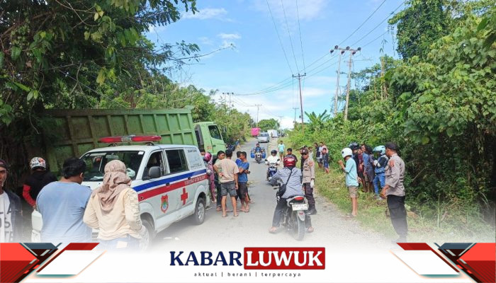Guru Asal Toili Barat Tewas Ditabrak Truk Gagal Nanjak, Polsek Batui Amankan TKP