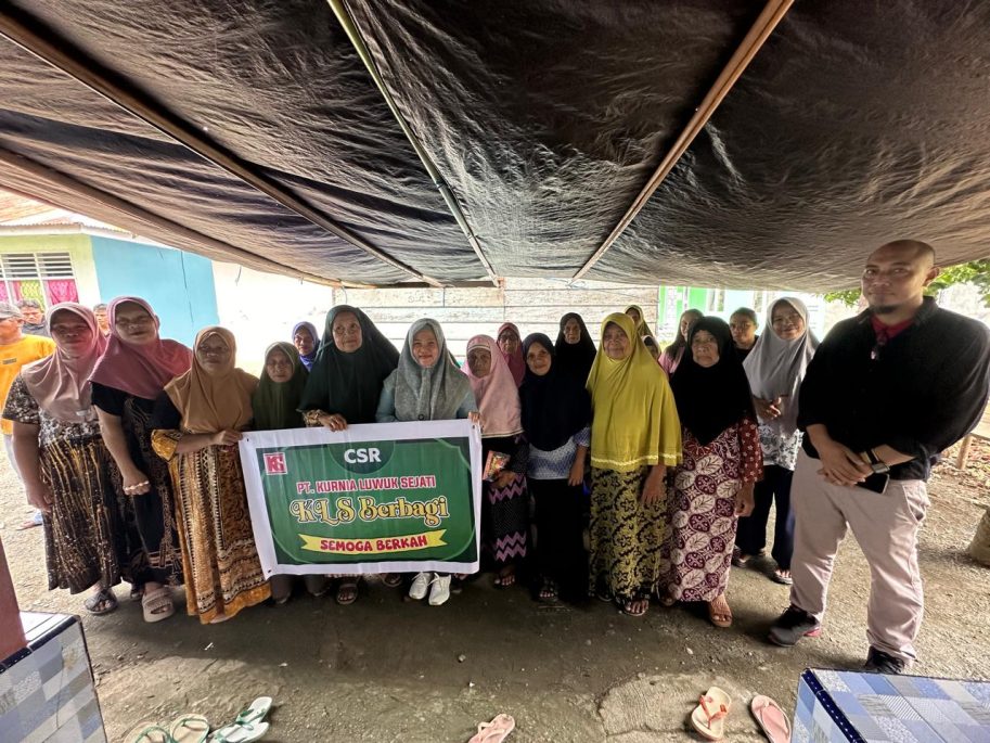 PT KLS Salurkan CSR di Bunta, Mohon Doa Perusahaan Tetap Eksis di Banggai