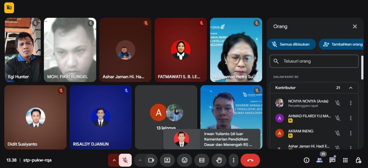 DSLNG Latih Guru Penggerak Banggai Kuasai Pembelajaran Berbasis Kecerdasan Buatan