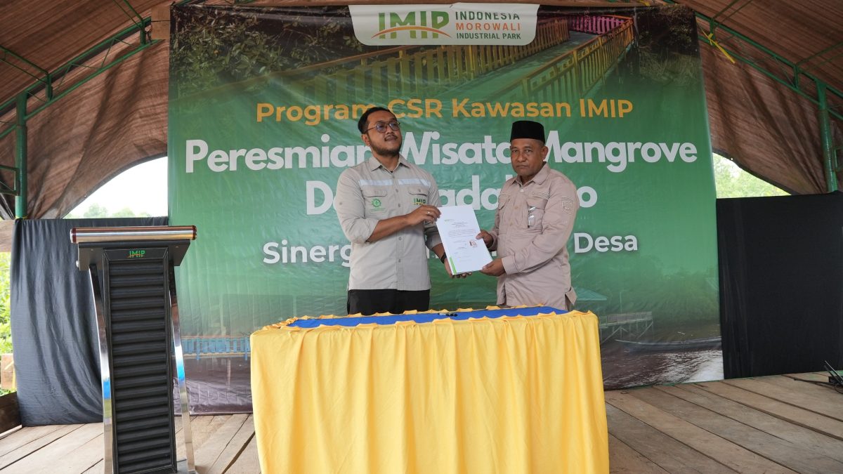 CSR IMIP Tuntaskan Pembangunan Desa Wisata Mangrove Padabaho