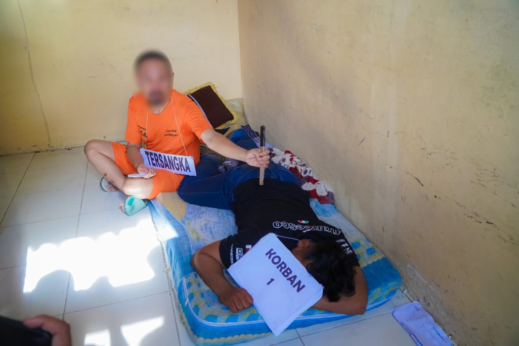 Polres Banggai Gelar Rekonstruksi Pembunuhan Karyawan Toko All Swalayan Luwuk