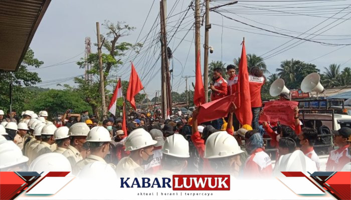 Aksi Tuntutan Serikat, Dua Petugas Keamanan IMIP Terluka