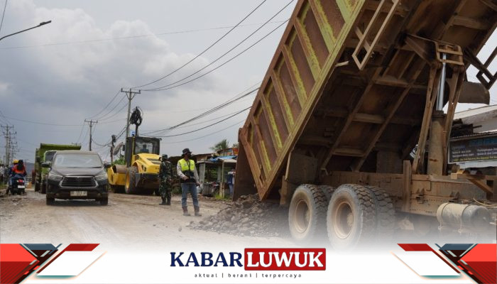 IMIP Benahi 10 Titik Sepanjang 1,2 Km Ruas Trans Sulawesi