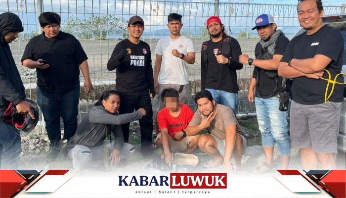 Polres Banggai Kerjasama BPOM Luwuk Ciduk Pria Ambil Paket Ribuan THD di Jasa Ekspedisi