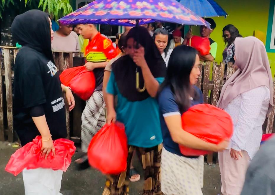Gerak Cepat, Gerindra Banggai Kunjungi Korban Banjir di Batu Mandi Balantak Utara