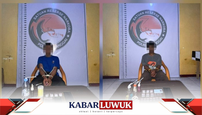 Bawa Sabu dari Palu, Polres Banggai Amankan Dua Warga di Luwuk Utara