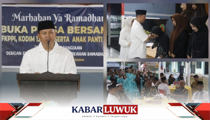 Dandim 1308/LB Buka Puasa Bersama Anak Panti Asuhan