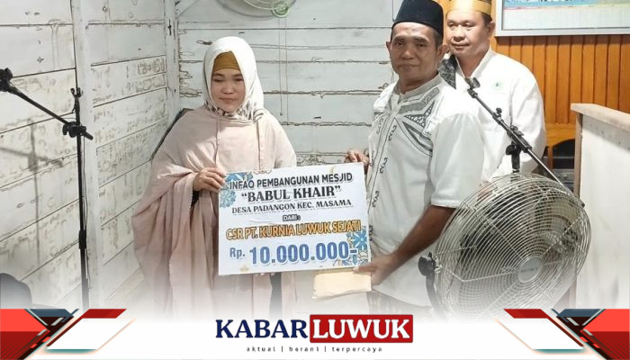 Safari Ramadhan KKSS di Masama, Wardani Murad Salurkan CSR PT KLS