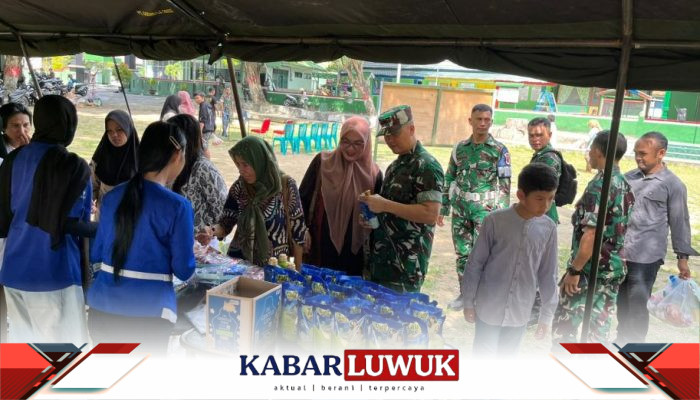 Jelang Lebaran, Kodim 1308/LB Gelar Bazar Ramadhan