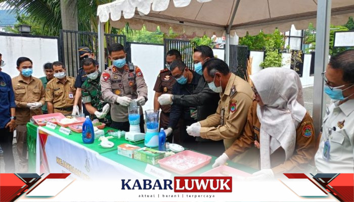 Kejari Banggai Musnahkan Barang Bukti Narkotika