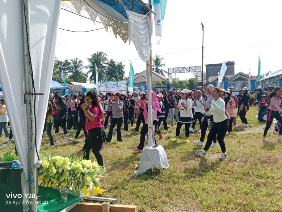 JOB Tomori Dukung Penuh Kegiatan Jalan Santai dan Pemeriksaan Kesehatan Forkades Moilong