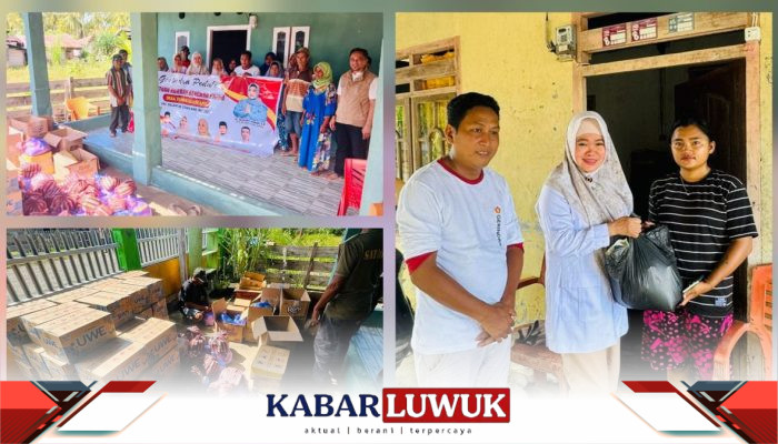 Gerindra Banggai Peduli, Bantu Warga Terdampak Banjir di Pangkalaseang Balantak Utara