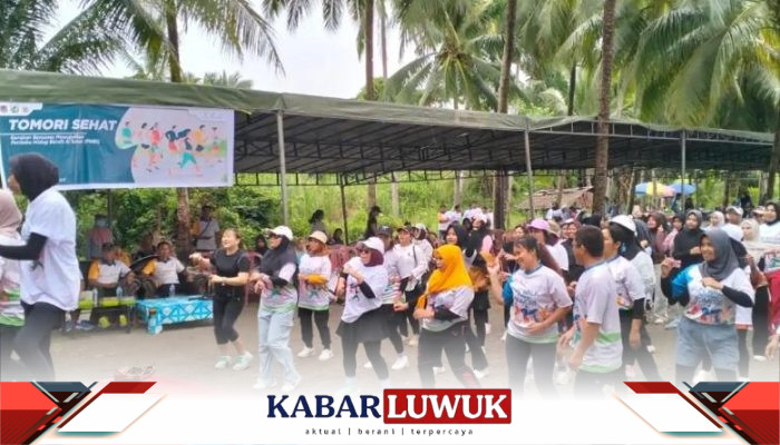 Jalan Sehat “Tomori Sehat 2025” Meriahkan Desa Sinorang