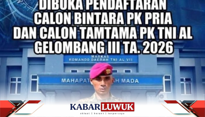 Pendaftaran Bintara TNI AL 2026 Gelombang III Dibuka hingga Juli