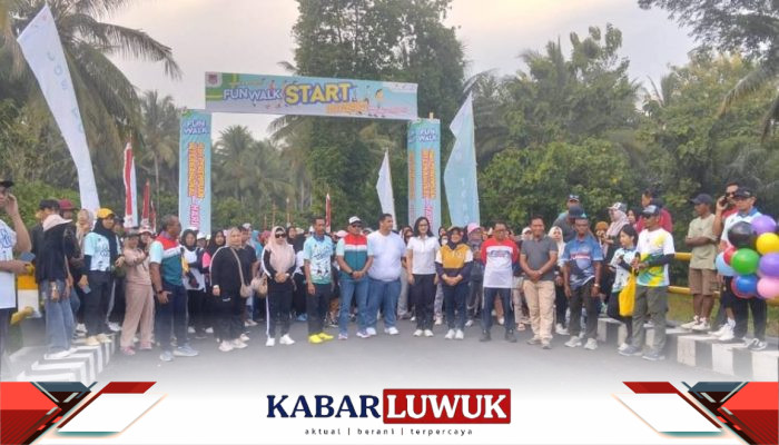 JOB Tomori Dukung Penuh Kegiatan Jalan Santai dan Pemeriksaan Kesehatan Forkades Moilong