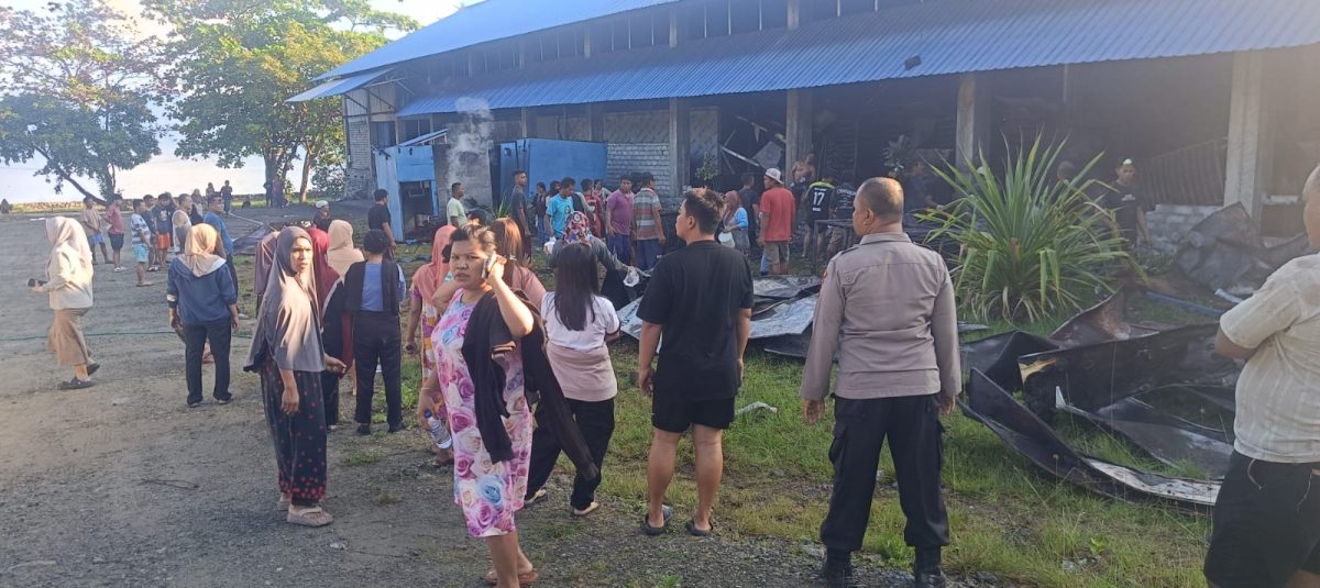 Kebakaran di Pabrik Briket PT. Eco Coco Pagimana, Polisi Datangi TKP