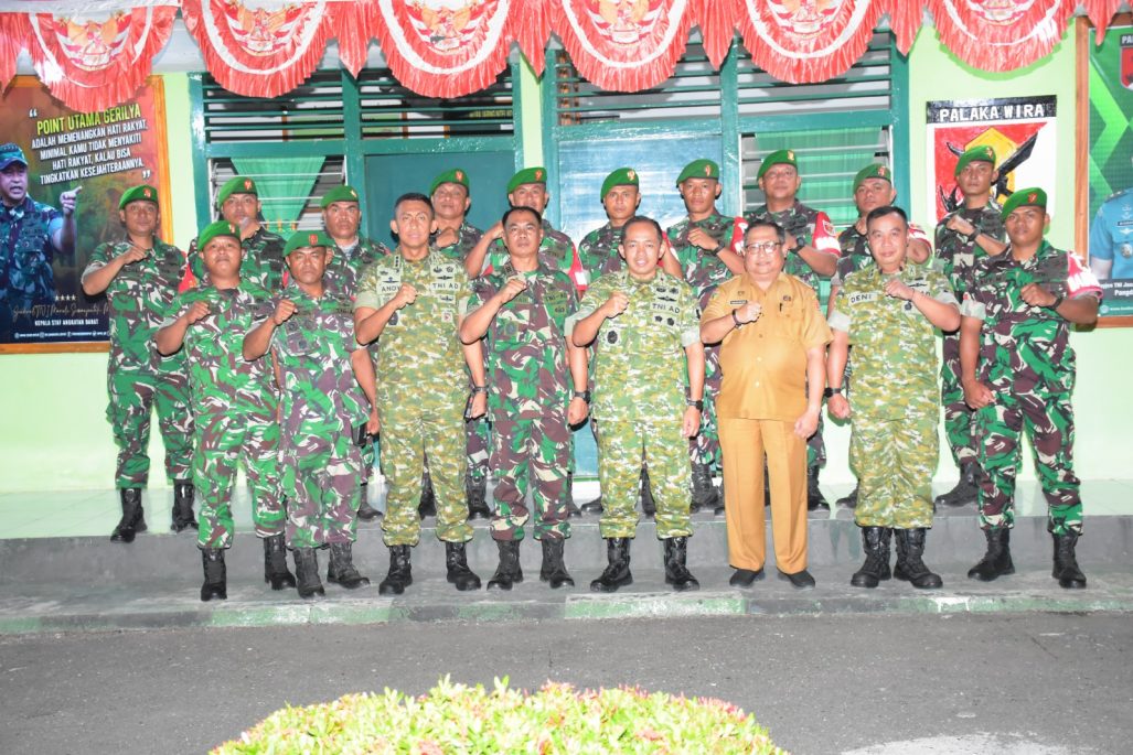 Danrem 132/Tadulako Kunjungi Koramil 1308-02/Bunta, Tegaskan Profesionalisme dan Kedekatan dengan Rakyat