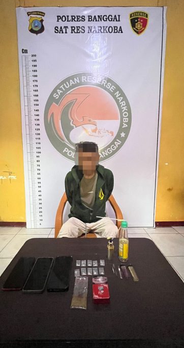 Terlibat Narkoba, Pria Paruh Baya Diamankan Sat Narkoba Polres Banggai